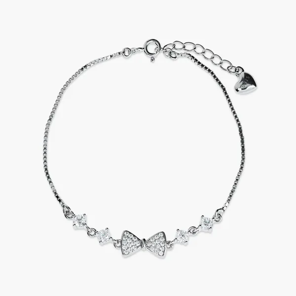 Crystal_Bow_Bracelet_Silver_925