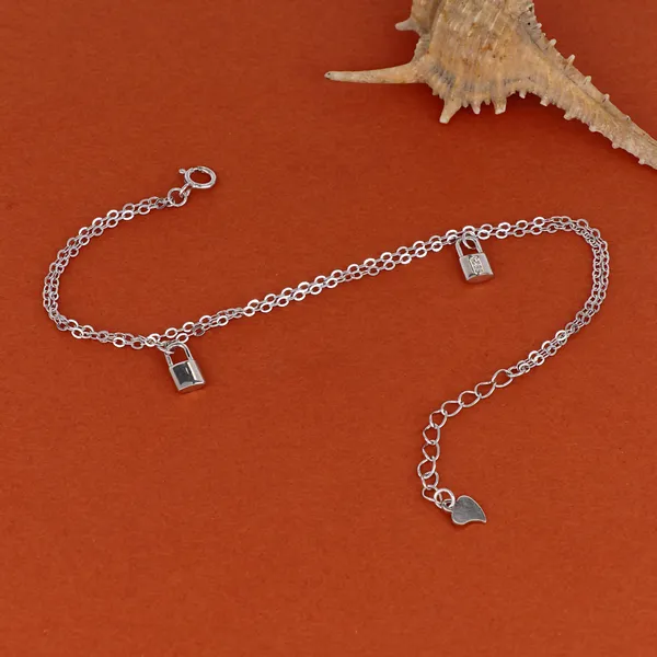 Double_Chain_Lock_Bracelet_Silver_925