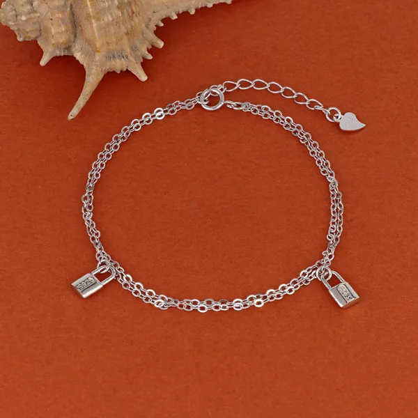 Double_Chain_Lock_Bracelet_Silver_925