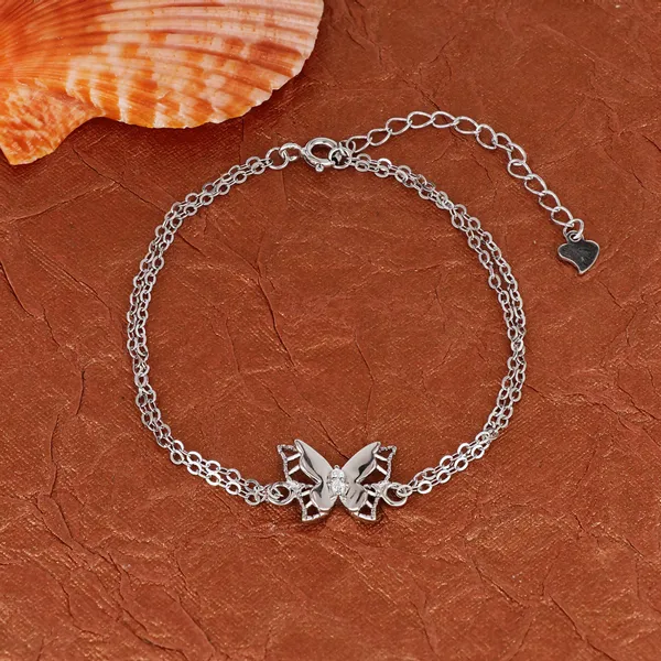 Butterfly_Double_Chain_Bracelet_Silver_925