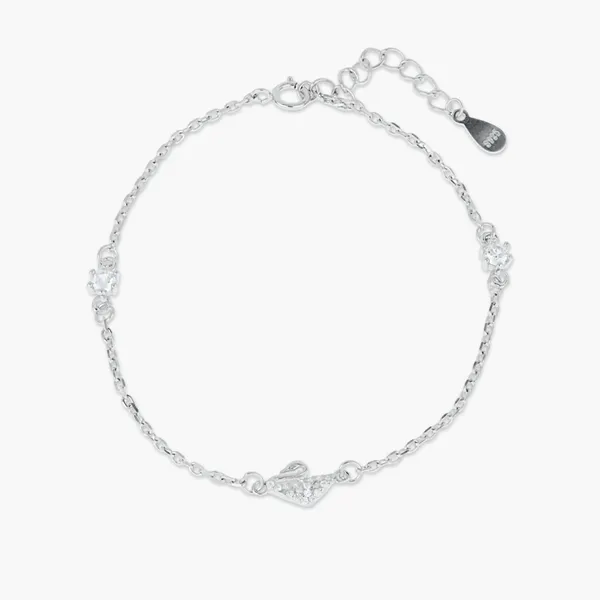 Crystal_Swan_Charm_Bracelet_Silver_925
