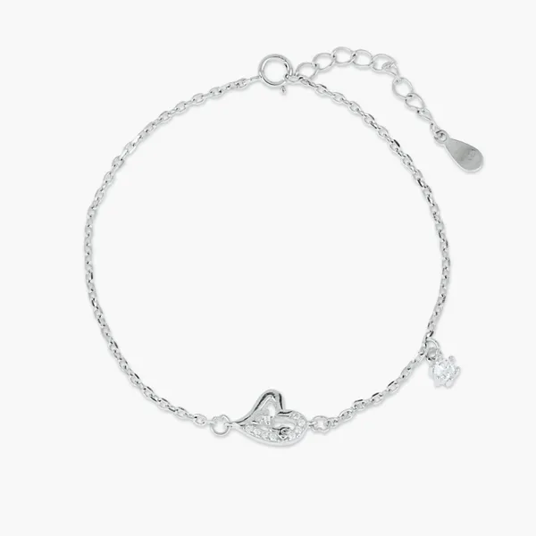 Twin_Heart_Charm_Bracelet_Silver_925