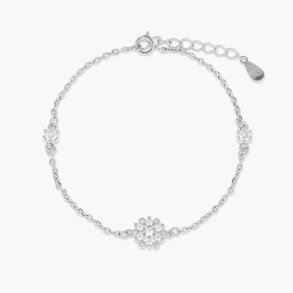 Floral_Crystal_Bracelet_Silver_925
