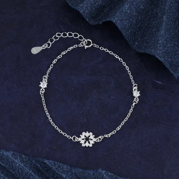 Floral_Crystal_Bracelet_Silver_925