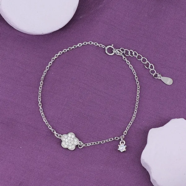 Floral_Crystal_Bracelet_Silver_925