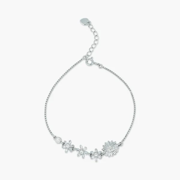 Snowflake_Crystal_Anklet_Silver_925