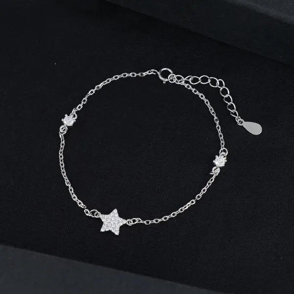 Crystal_Star_Anklet_Silver_925