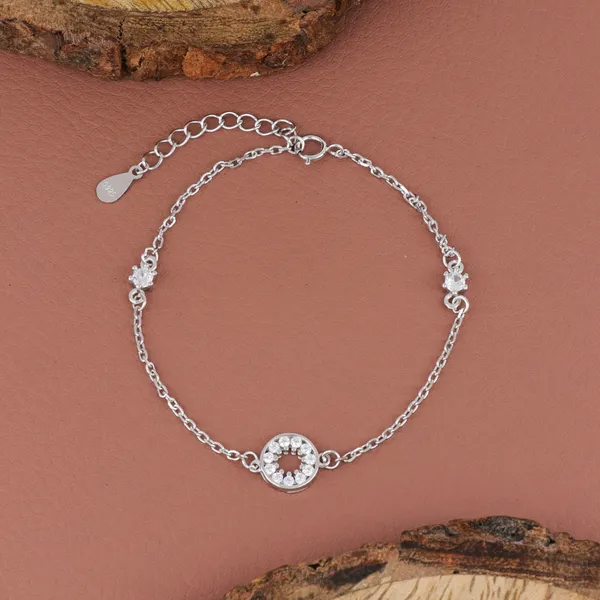Silver_Halo_Crystal_Anklet_Silver_925