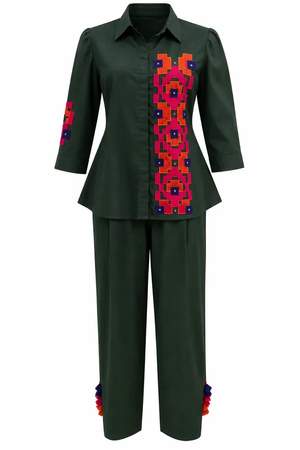Black_Cotton_Relaxed_Contrast_Patchwork_Co-Ord_Set_For_Women
