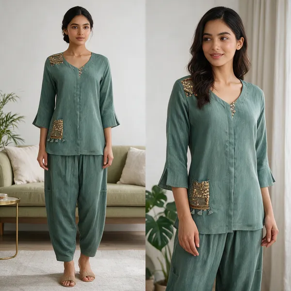 Sage_Green_Chinon_Embroidered_Kurta_Pant_Set_For_Women