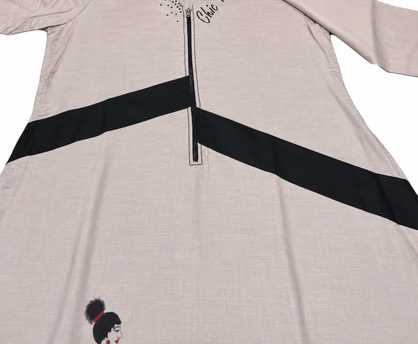 Blush_Pink_Cotton_A-Line_Graphic_Print_Zipper_Dress_For_Women