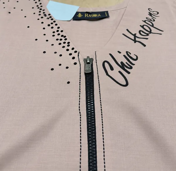 Blush_Pink_Cotton_A-Line_Graphic_Print_Zipper_Dress_For_Women