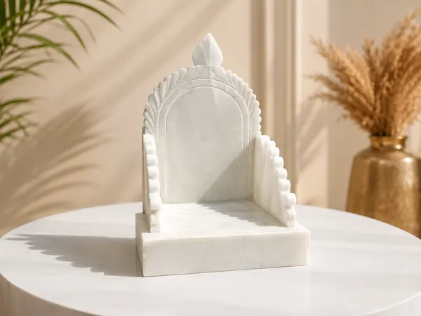 White_Marble_Swastik_Temple_Pooja_Mandir_Stand