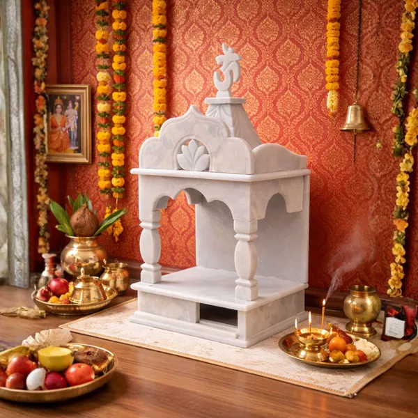 White_Marble_Carved_Om_Pooja_Mandir_Temple