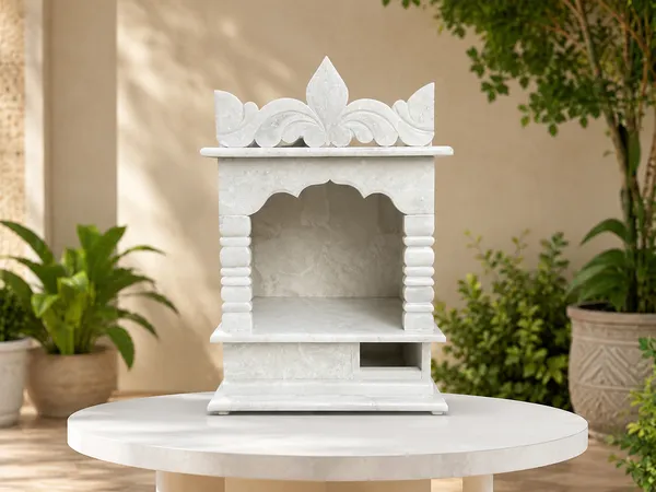 White_Marble_Carved_Pillar_Design_Pooja_Mandir