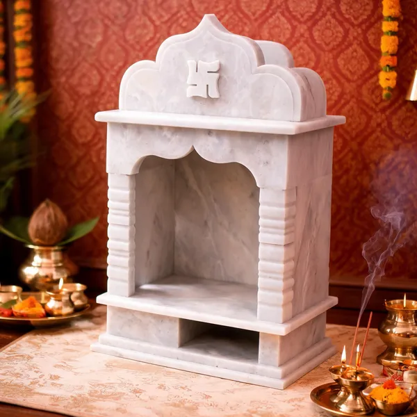 White_Marble_Swastik_Carved_Home_Temple_Mandir