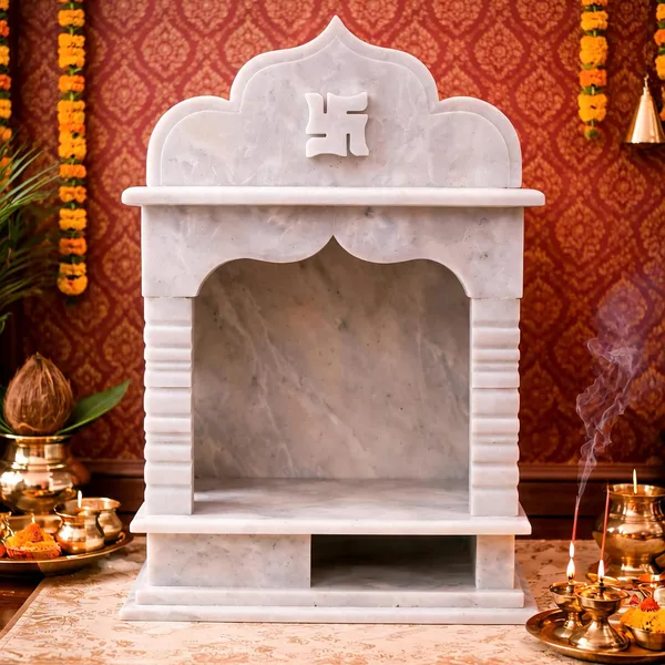 White_Marble_Swastik_Carved_Home_Temple_Mandir