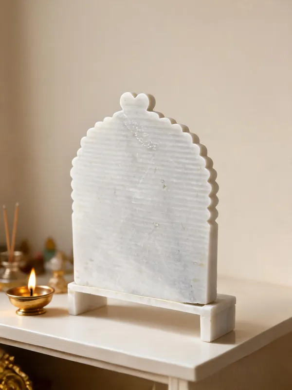 White_Marble_Carved_Sun_Motif_Pooja_Mandir_Backpanel