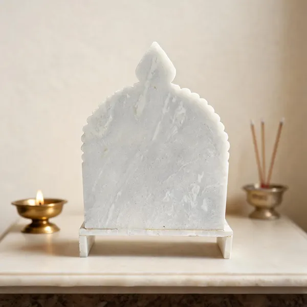 White_Marble_Swastik_Temple_Pooja_Mandir_Stand