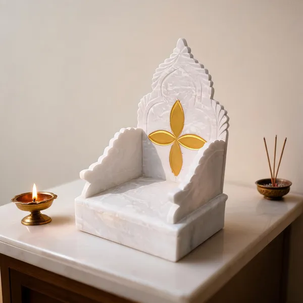 White_Marble_Carved_Throne_Design_Pooja_Singhasan