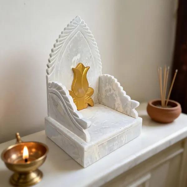 White_Marble_Carved_Simhasan_Throne_For_Pooja_Idols