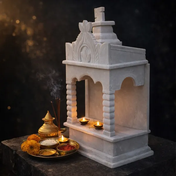 White_Marble_Carved_Swastik_Design_Home_Temple_Mandir
