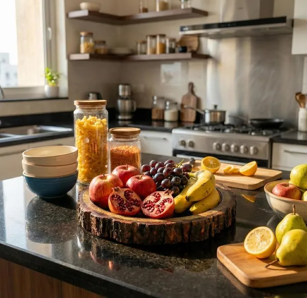 Wooden_Round_Bark_Edge_Serving_Tray_For_Fruits_And_Drinks