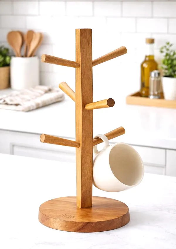 Wooden_Tree_Style_Coffee_Mug_Holder_Stand
