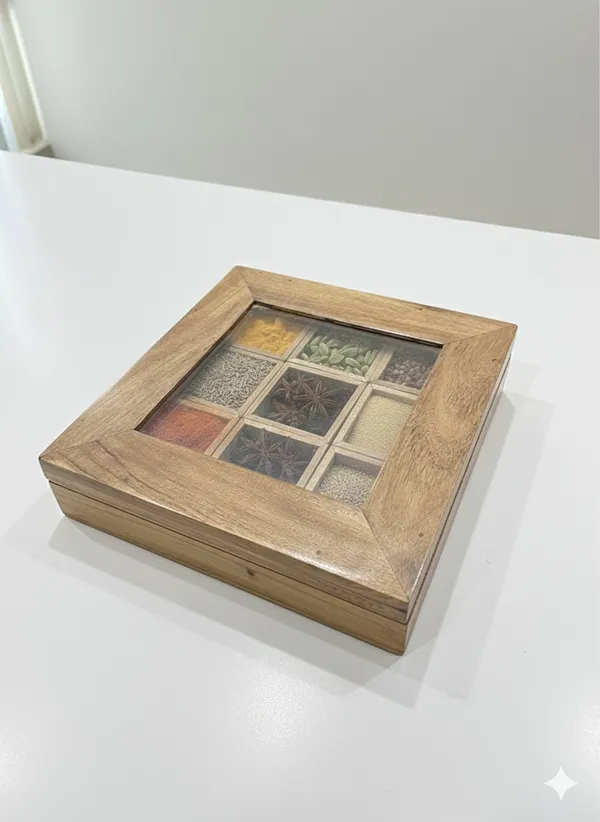 Wooden_9_Compartment_Spice_Box_With_Glass_Lid