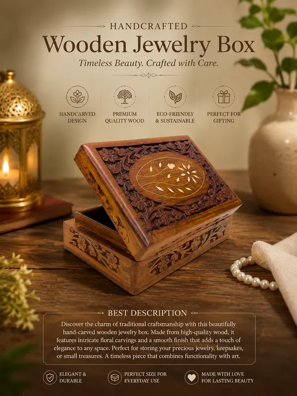 Handcarved_Wooden_Floral_Inlay_Jewellery_Box
