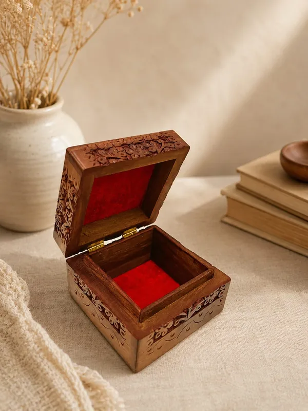 Wooden_Hand_Carved_Floral_Square_Jewellery_Box_-_Pack_of_2