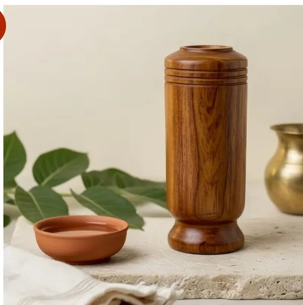 Wooden_Cylindrical_Decorative_Vase