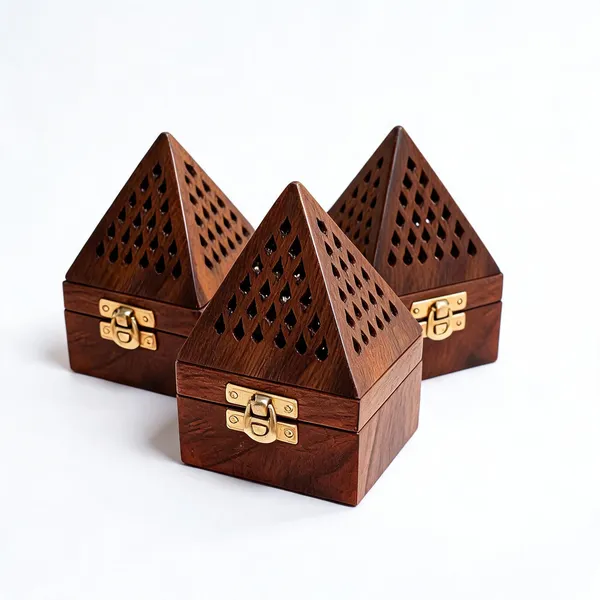 Wooden_Pyramid_Shape_Dhoop_Stand_With_Brass_Latch_-_Pack_of_3