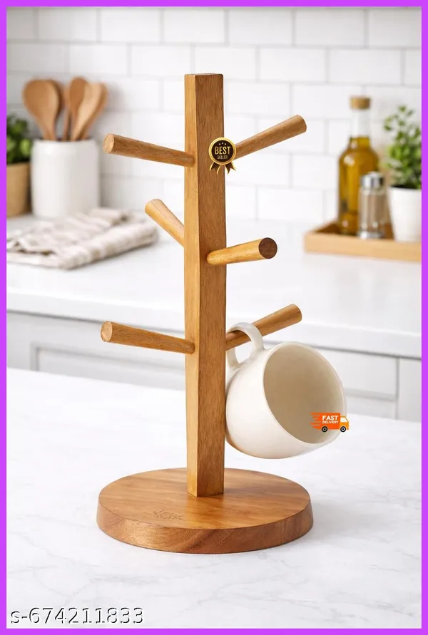Wooden_Tree_Style_Coffee_Mug_Holder_Stand