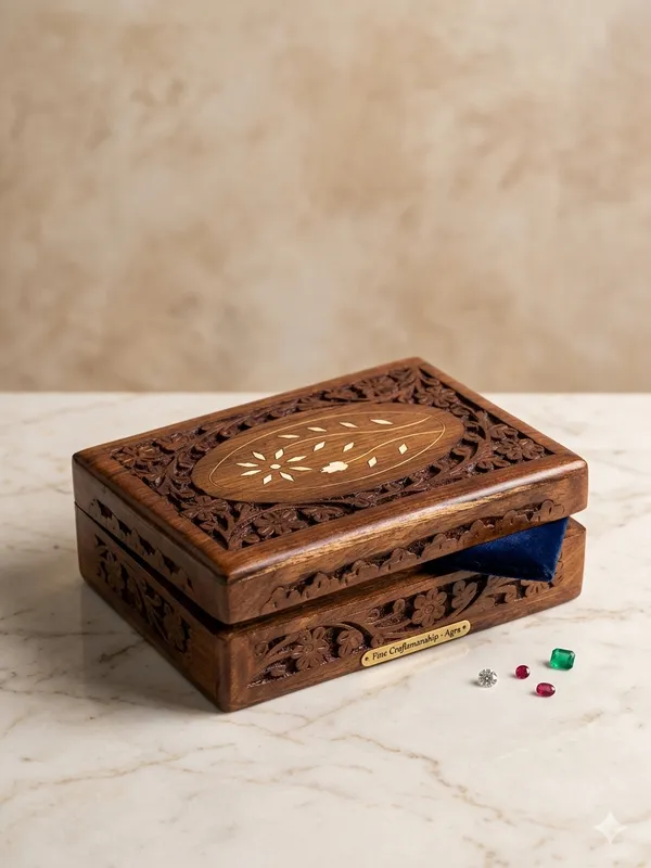 Handcarved_Wooden_Floral_Inlay_Jewellery_Box