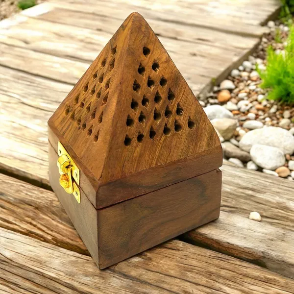Wooden_Pyramid_Shape_Dhoop_Stand_With_Brass_Latch_-_Pack_of_3