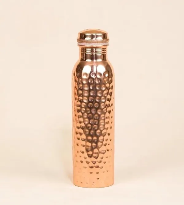 Copper_Hammered_Finish_Water_Bottle