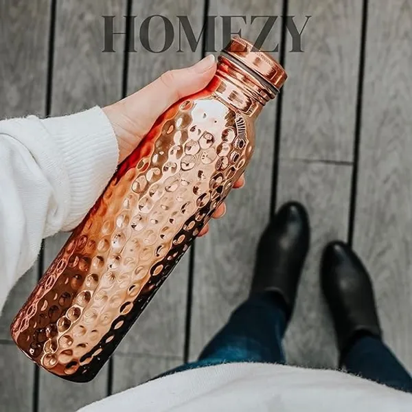 Copper_Hammered_Finish_Water_Bottle