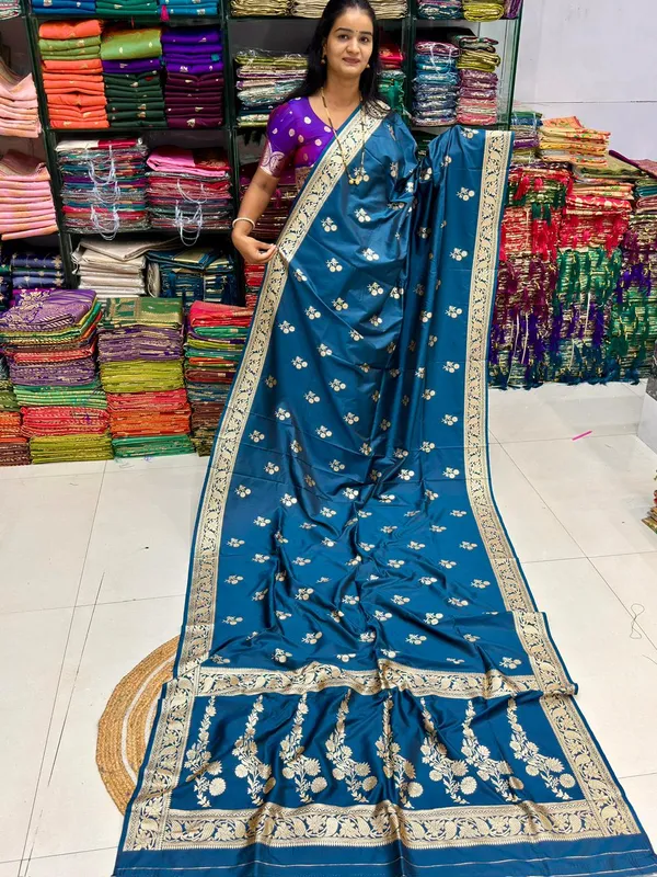 Blue_Narayani_Silk_Floral_Embroidered_Saree_For_Women