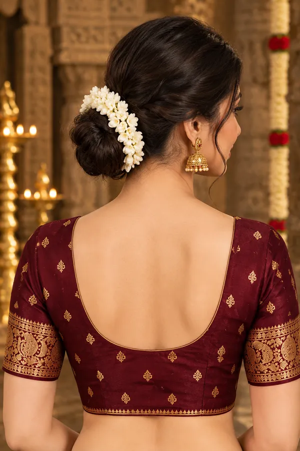 Maroon_Banarasi_Silk_Saree