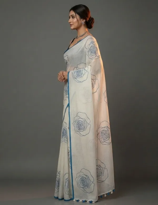 off-white_(or_ivory)_linen-cotton_blend_saree