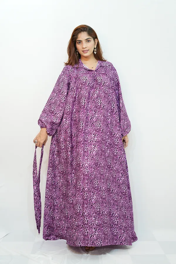 Purple_Viscose_Rayon_Gown_For_Women