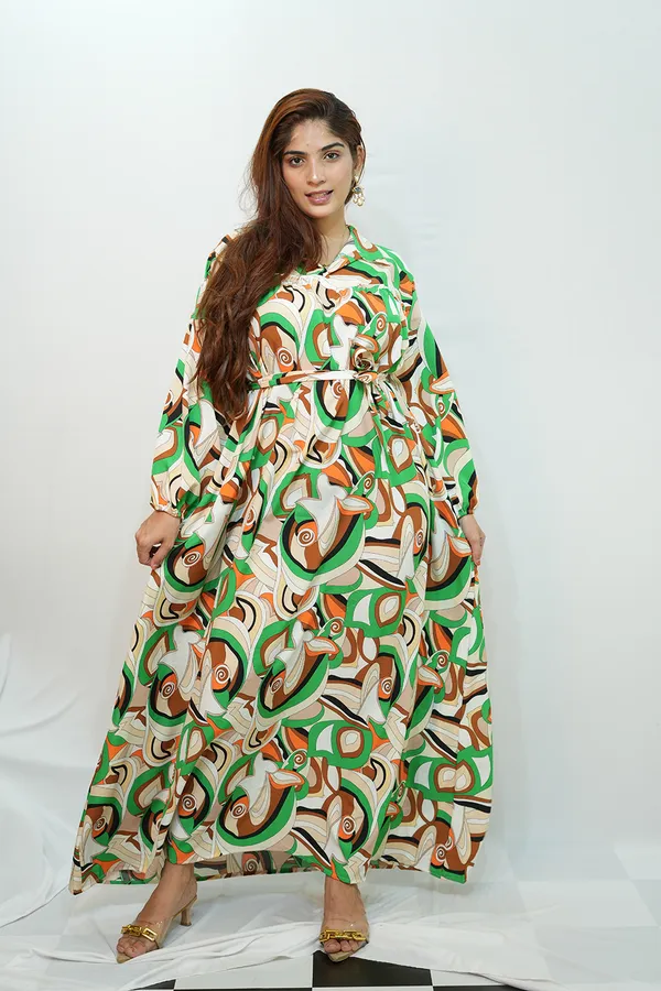 Multicolour_Viscose_Rayon_Gown_For_Women