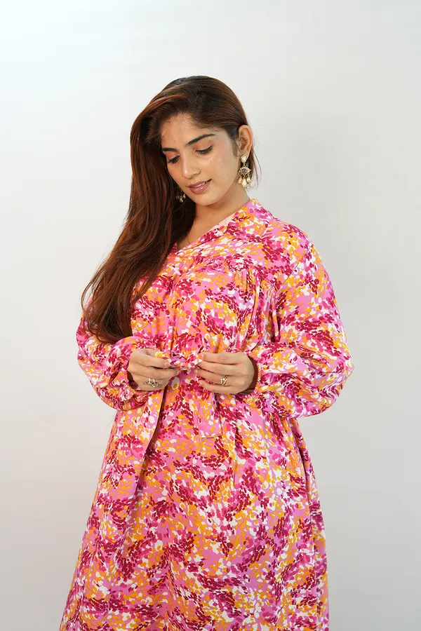 Multicolour_Viscose_Rayon_Gown_For_Women