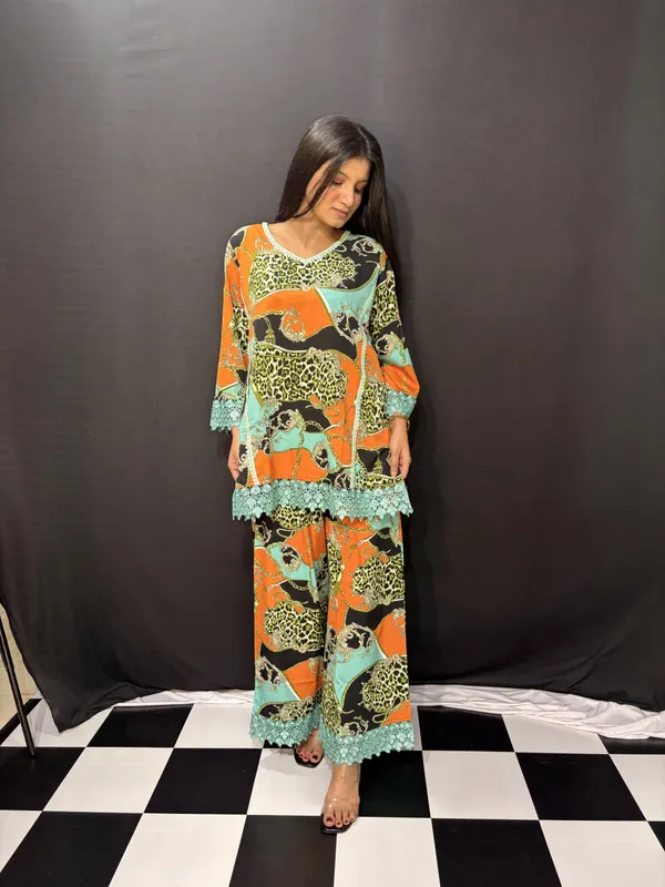 Multicolour_Viscose_Rayon_Printed_Lace_Trim_Co_Ords_Set_For_Women