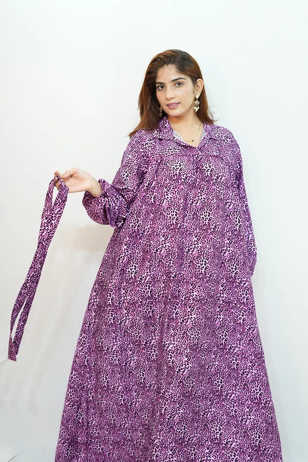 Purple_Viscose_Rayon_Gown_For_Women
