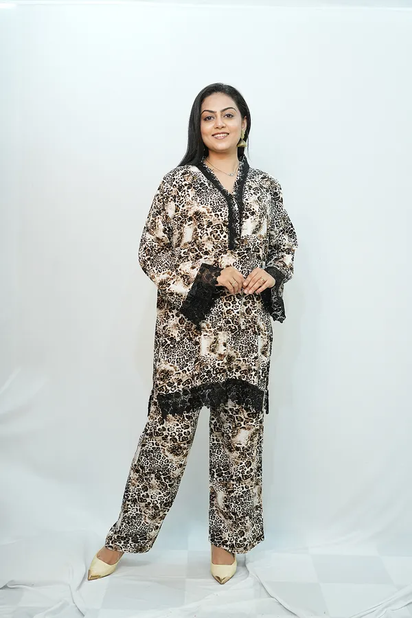 White_Black_Viscose_Rayon_Printed_Co_Ords_Set_For_Women