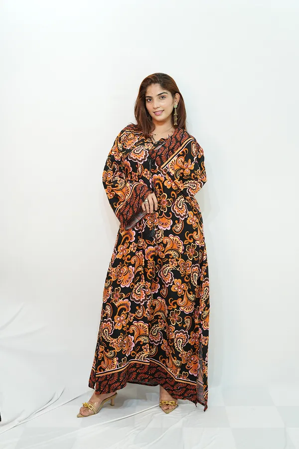 Multicolour_Viscose_Rayon_Gown_For_Women