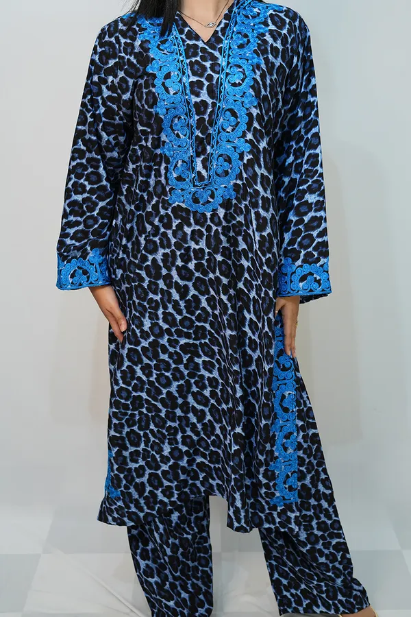 Blue_Viscose_Rayon_Co_Ords_Set_For_Women