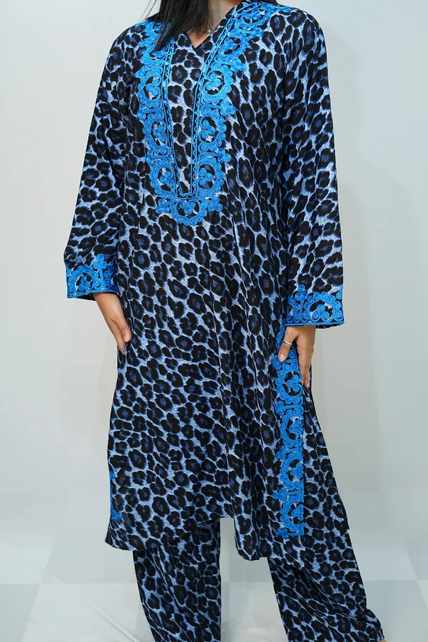Blue_Viscose_Rayon_Co_Ords_Set_For_Women